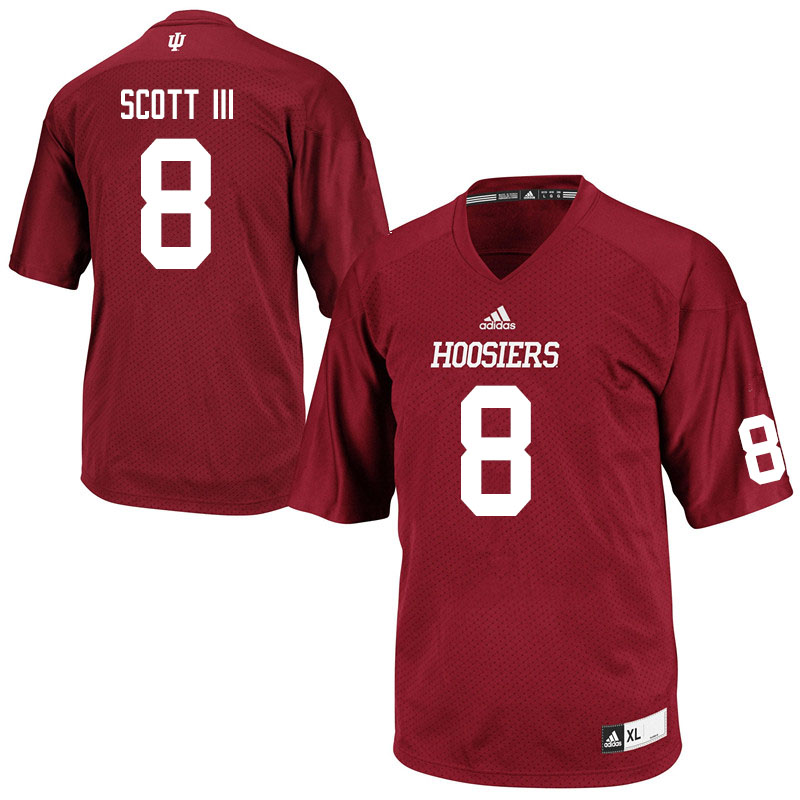 Men #8 Stevie Scott III Indiana Hoosiers College Football Jerseys Sale-Crimson